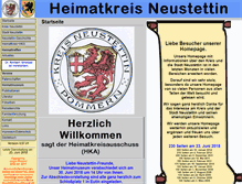 Tablet Screenshot of neustettin.de